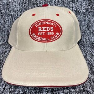 VTG Cincinnati Reds Hat Snapback Cap Fox Sports Net MLB BD&A Promo Tan Red